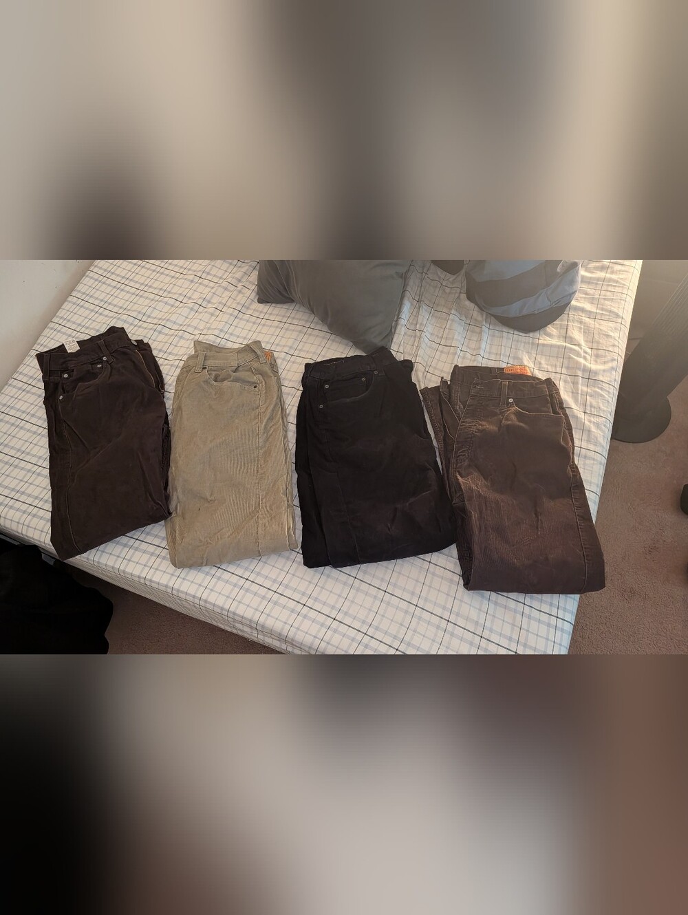Levi's Men's 505™ Regular Fit Straight Leg Corduroy Pants Bundle x4 38x32